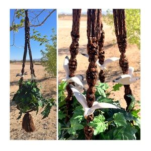 Vintage Macrame Hanger Planter